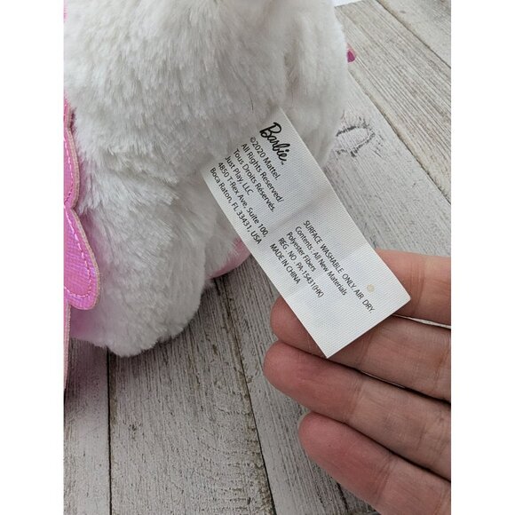 Mattel Barbie Pets Unicorn Plush 7" White Pink Stuffed Animal Toy Just Play 2020 - Picture 4 of 6